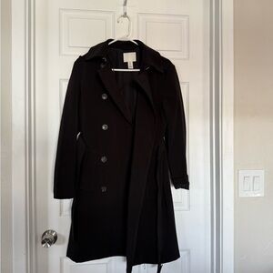 H&M Classic Black Trench Coat